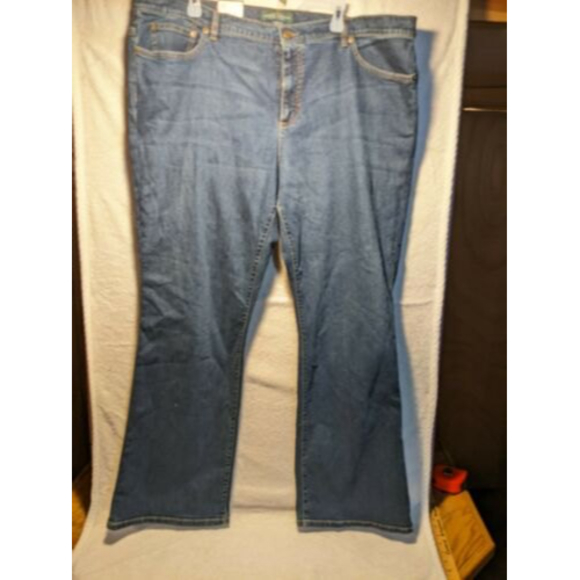 LRL Lauren Jeans Co Women's Size 22wx32 Classic Bootcut Jeans Dark Wash Denim - Picture 1 of 9